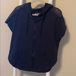 Grey zip up sport jacket